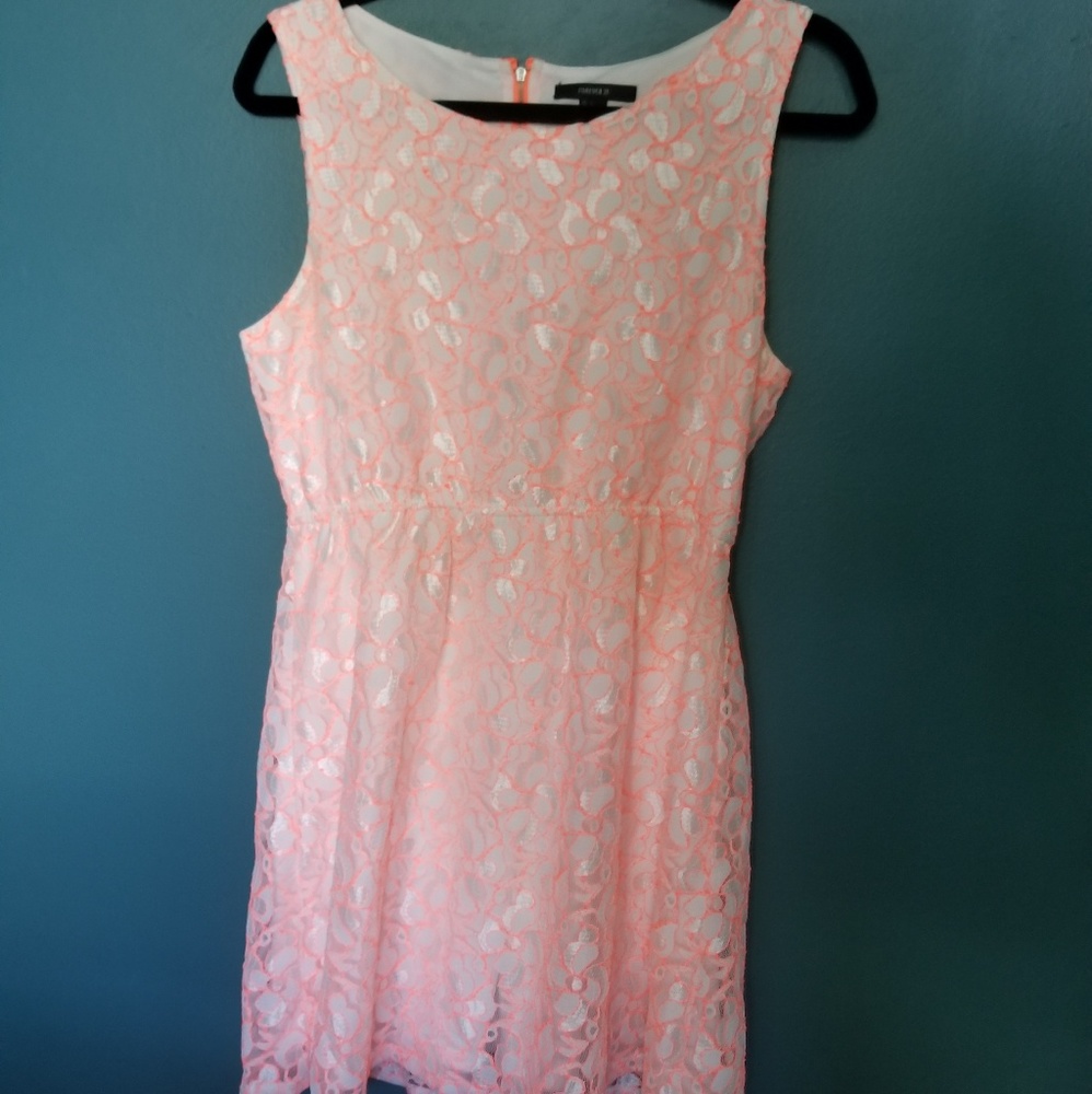 Neon Embroidered Dress